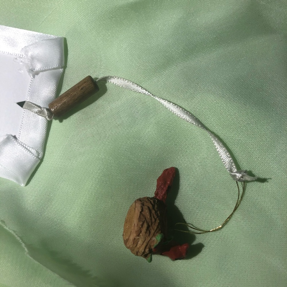 Elegant Floral Bookmark w Tiny Cardinal Nest Charm - Picture 6 of 7